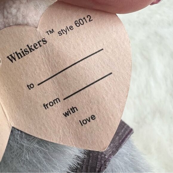 1993 TY Collectibles "Whiskers" Retired Gray Cat BB22 NWT🏷 - Picture 7 of 14
